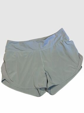 Lululemon Blue Cast Run Off Route Mesh Panel HR Running Shorts 12